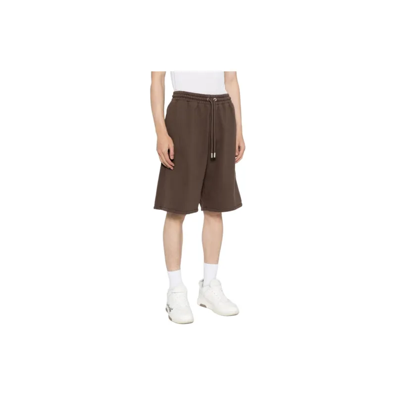 OFF WHITE Logo Embroidered Drawstring Shorts-3