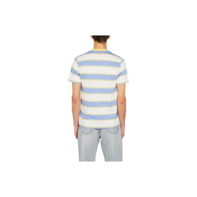 MARNI Pack Of Three Striped Crewneck T Shirts-6