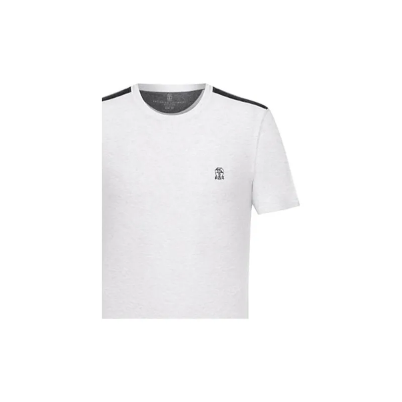 Brunello Cucinelli T Shirt Men Gray-4