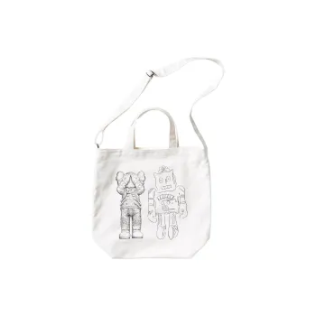UNIQLO Cotton Tote Bag Shopping Bag Handbag Regular Unisex White