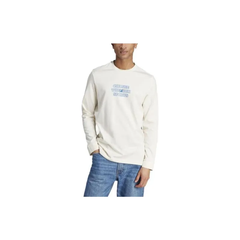 Adidas Sportswear Change Through Sports Long Sleeve Tee T-Shirt Men's White-1