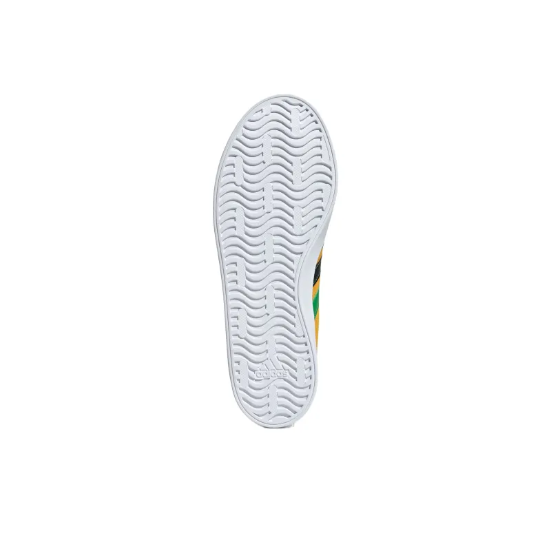 Adidas Coverage Anti Slip And Wear Resistant Low Top Tennis Shoes Unisex Gold/Fresh Green/No. 1 Black-4