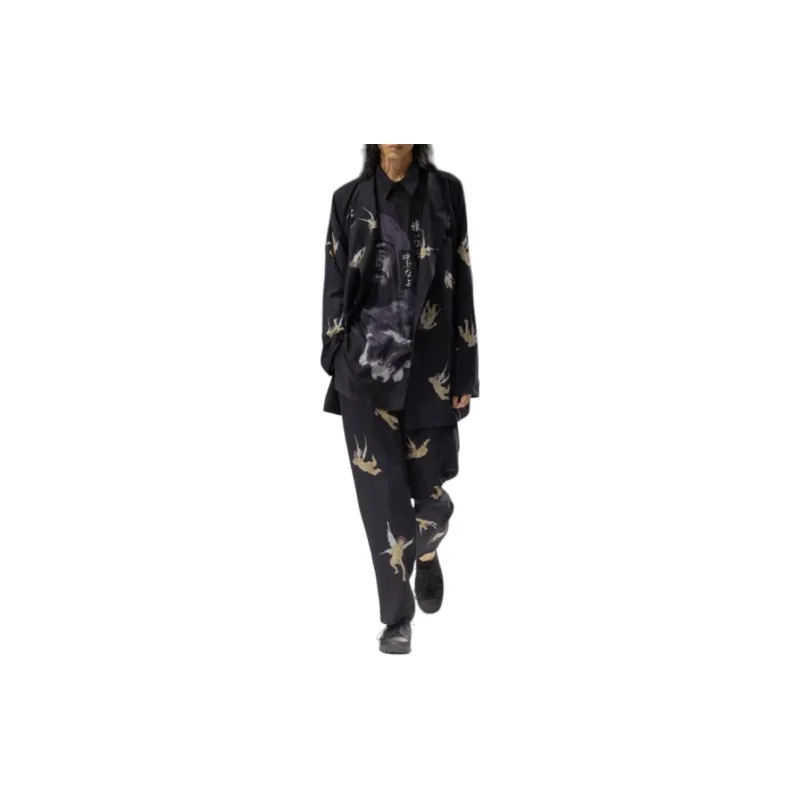 Yohji Yamamoto Angel print Trousers-3