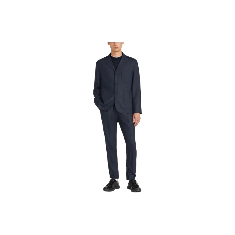 DIOR SS24 Knitted Sports Pants Men's Blue-1