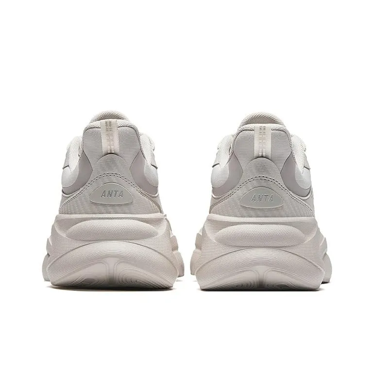 Anta Anti-Slip Wear-Resistant Low-Top Casual Running Shoes Men's Gray-3