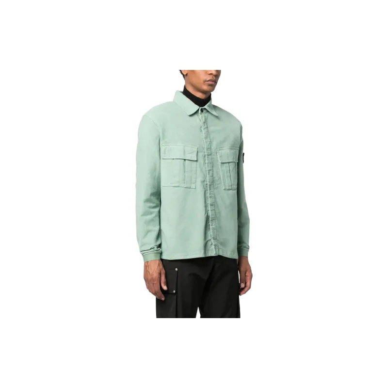 STONE ISLAND Shirt Men's Light Green-3
