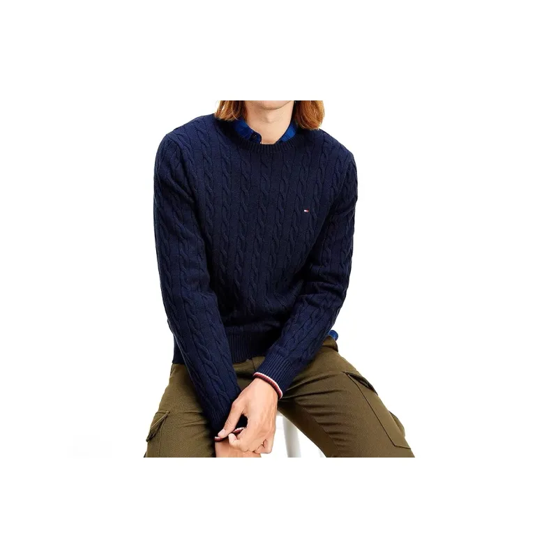 Tommy Hilfiger Sweater Fall Winter Men's Navy Blue-2