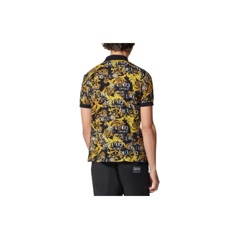 VERSACE JEANS COUTURE Polo Shirts Men Black-2