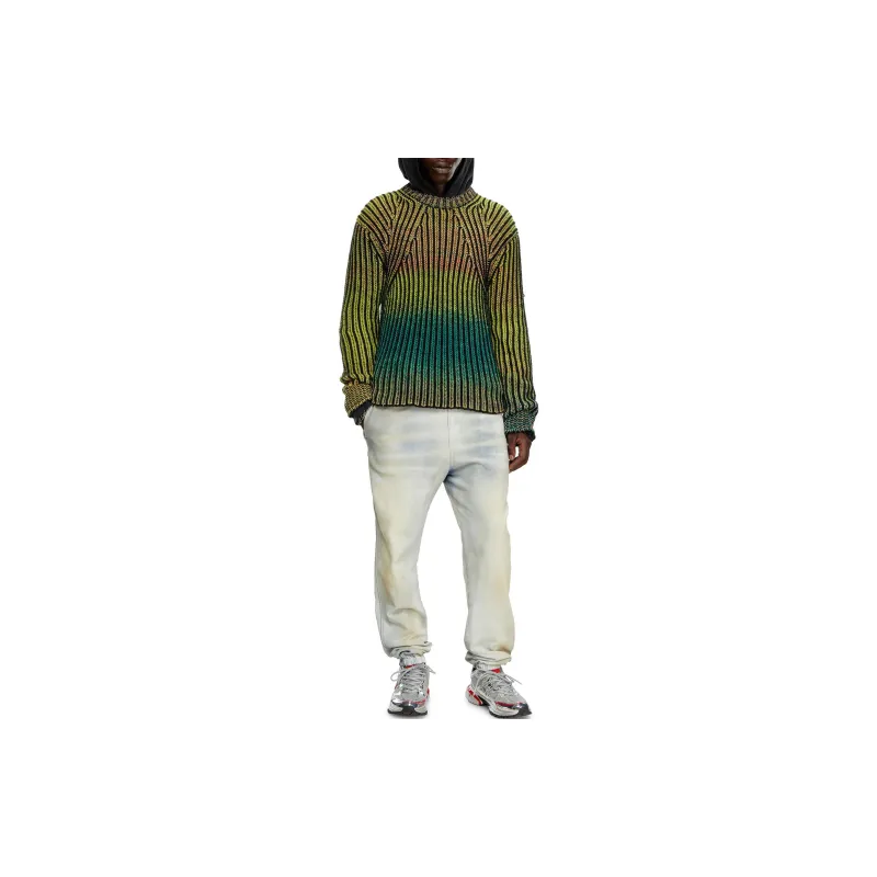 DIESEL Degrade Ribbed Crewneck Sweater-1