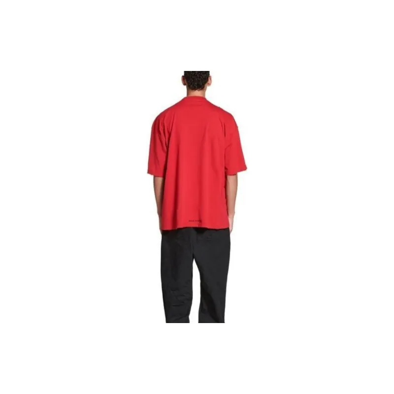 Balenciaga FW23 T Shirt Unisex Red-3