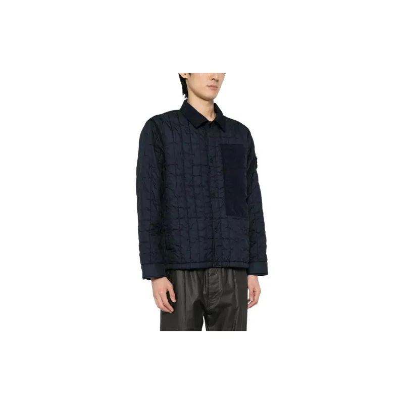 STONE ISLAND Compass appliqué Quilted Jacket-3