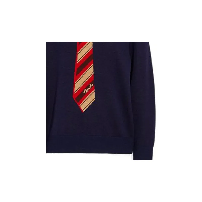 COACH Sweaters Men Marine Blue-4