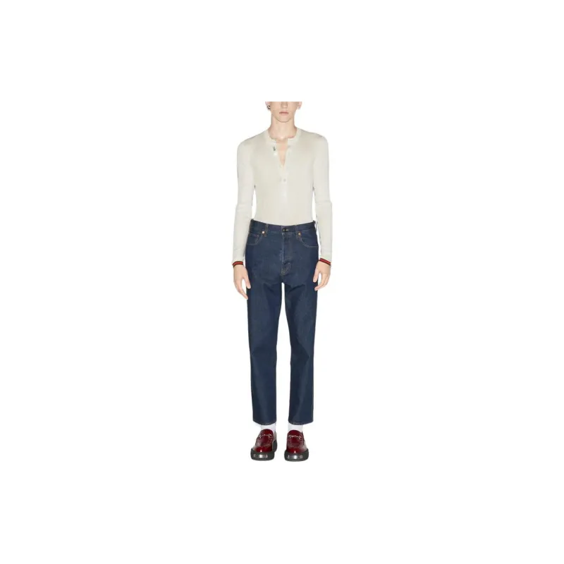 GUCCI FW24 Jeans Men's Dark Blue-1
