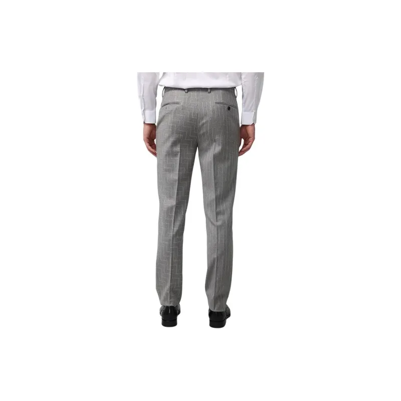 RARE Suit Trousers Men Gray-3