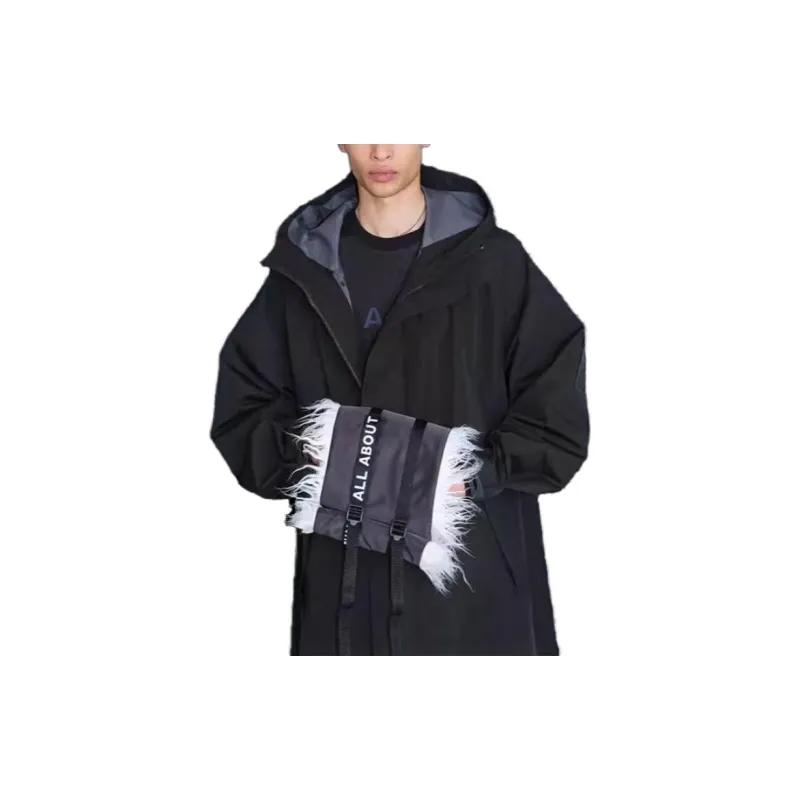 A. A. Spectrum Trench Coat Unisex Black-1