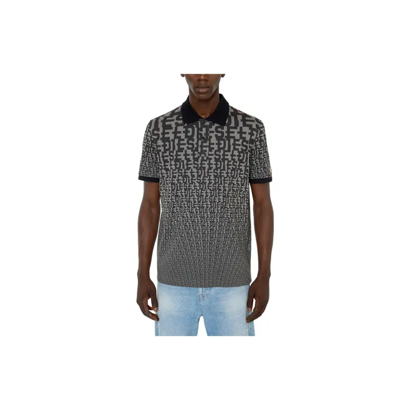 DIESEL Polo Shirts Men Black-2
