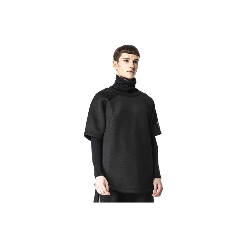 NORVINCY Comfortable And Breathable Air Permeable T Shirt Unisex Black-2