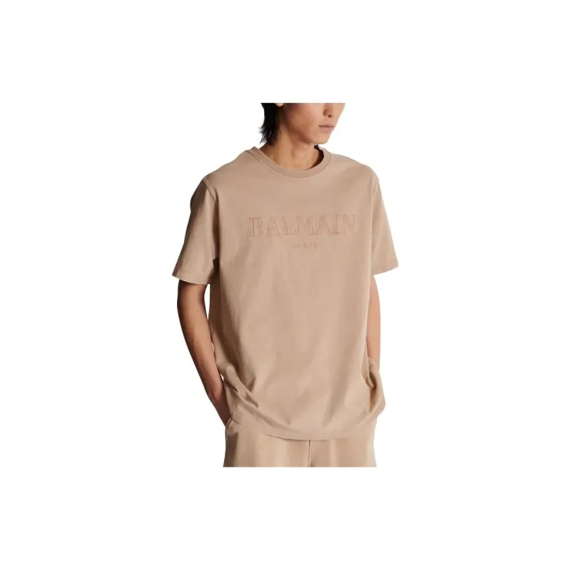 BALMAIN T-Shirt Men's Light Brown-1
