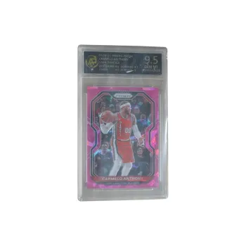 PANINI 2020-21 Prizm Carmelo Anthony Frost Ice Holographic Card RPA 9.5 Points Graded Cards 1 Pc