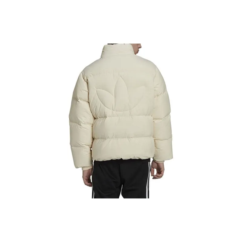 Adidas Originals Clover Series Outfit Down Jacket Men's Ecru-1