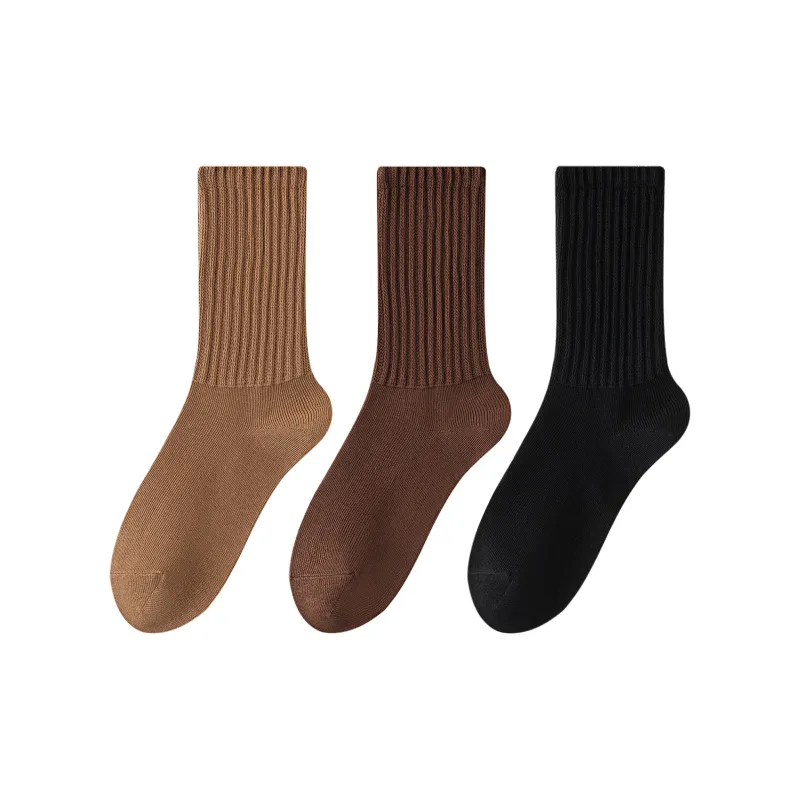 XXLLG Mid Calf Socks Men's 3 Pack-4