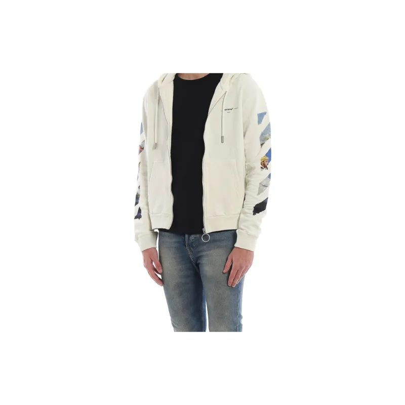 OFF WHITE Diag Colored Arrow Zip Hoodie-2