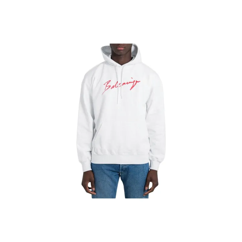 Balenciaga Sweatshirt Loose Fit Style Men's White-1
