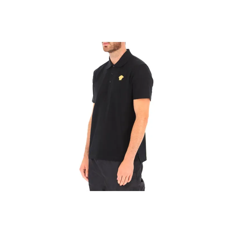 VERSACE Medusa Patch Polo Shirt-4