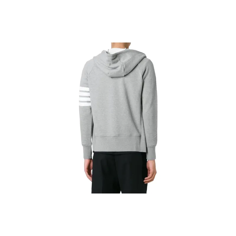 THOM BROWNE Classic Loopback 4 Bar Zip Hoodie-2