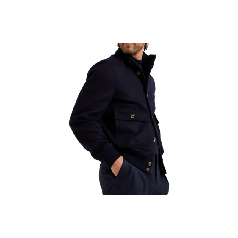 Brunello Cucinelli Buttoned Long Sleeved Jacket-1