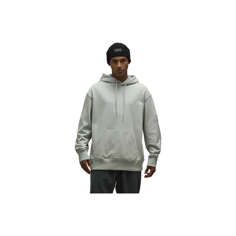 Y 3 Logo Patch Drawstring Hoodie-2