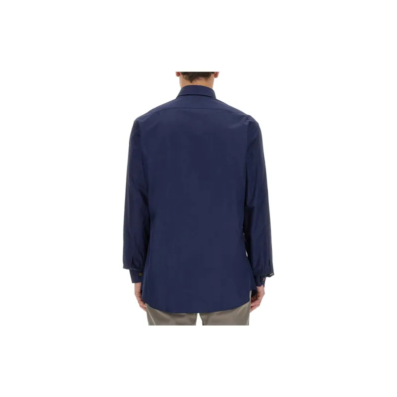 Vivienne Westwood Logo Embroidered Long Sleeved Shirt-1