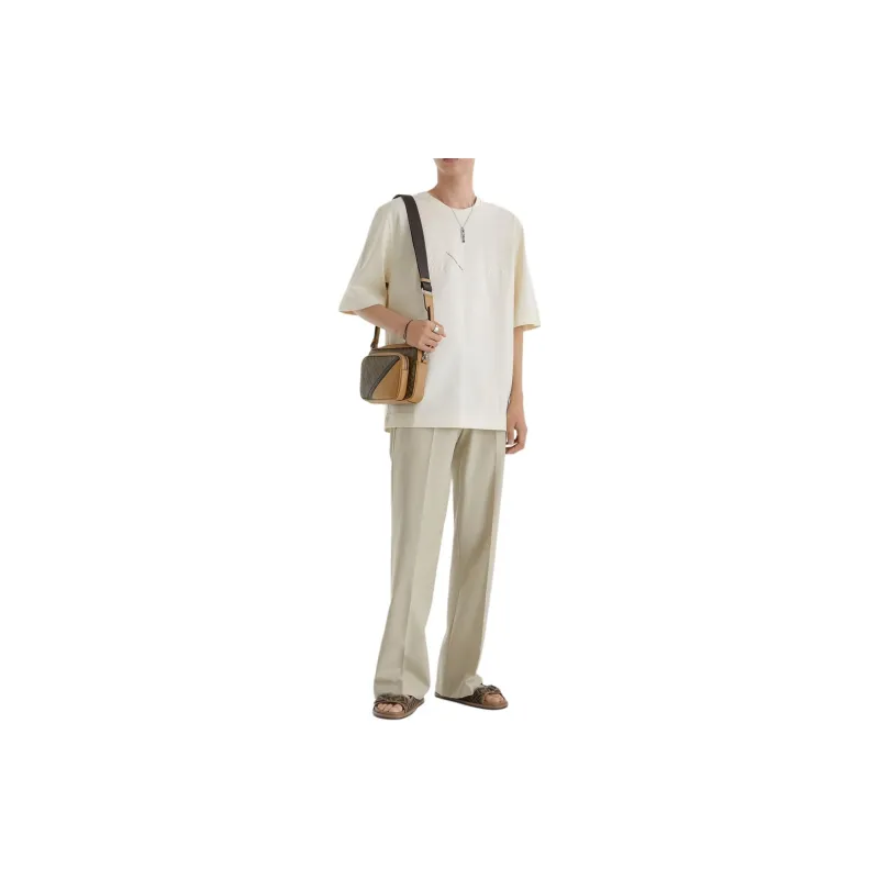 FENDI T Shirts Men White-3