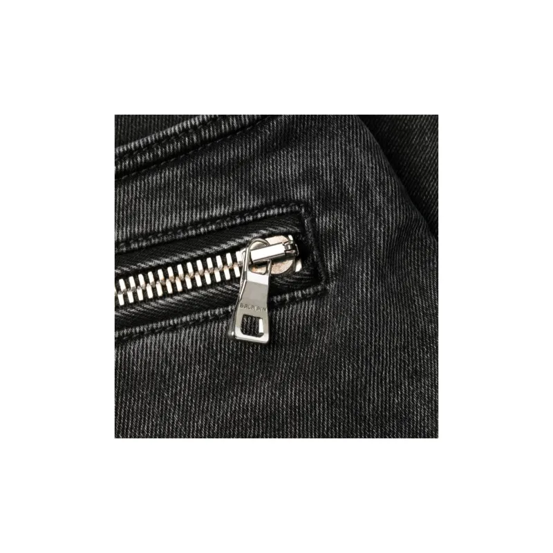 BALMAIN Jeans Men Black-4