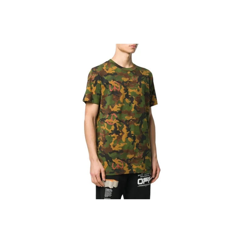 OFF WHITE T Shirts Men Camouflage-3