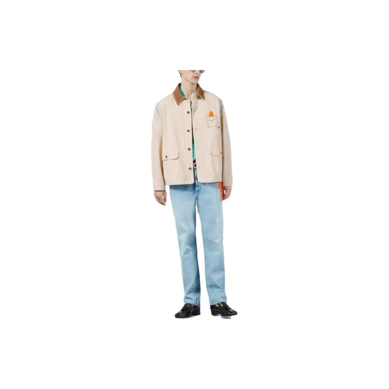 GUCCI SS23 Denim Jacket Men's Pink-1