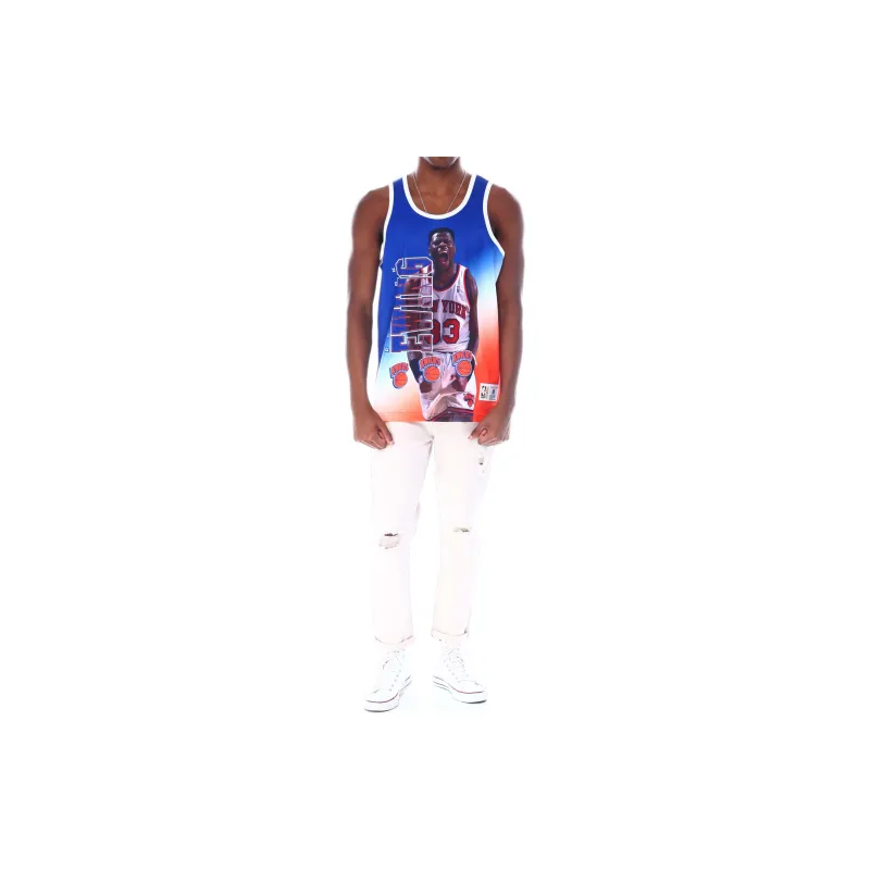 Mitchell Ness Basketball Jerseys Men Blue-4