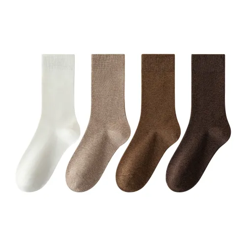 XXLLG Mid Calf Socks Women's 4 Pack