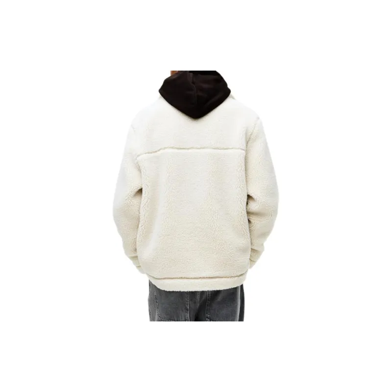 H&M Velvet feel Coat Men's Light Beige-2