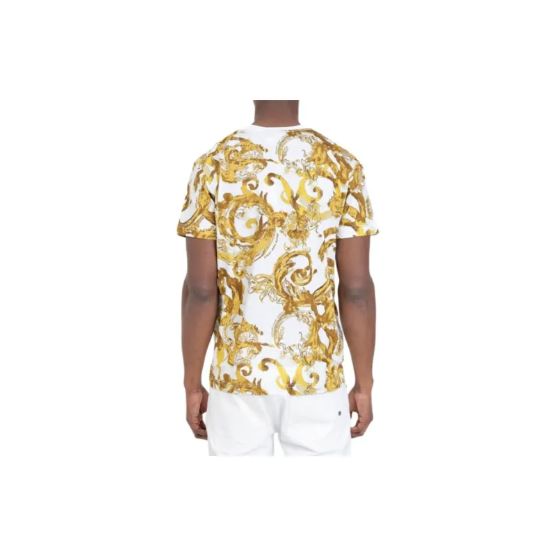 VERSACE JEANS Baroque Printed Crewneck T Shirt-4
