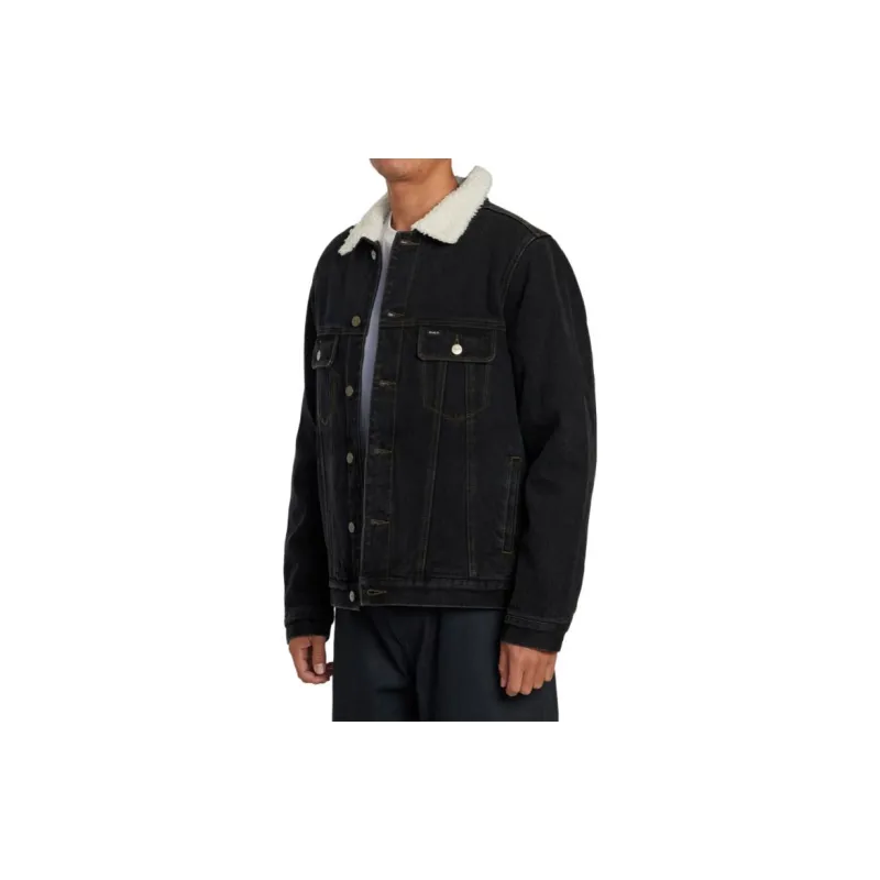 RVCA Denim Jackets Men Dark Blue-2