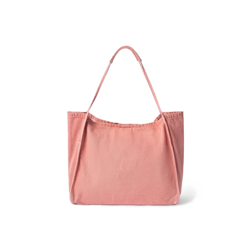 Lee Denim Tote Bag, Shopping Bag, Shoulder Bag Unisex Sand Stone/Vintage Denim Blue/Gray/Peach Pink-14