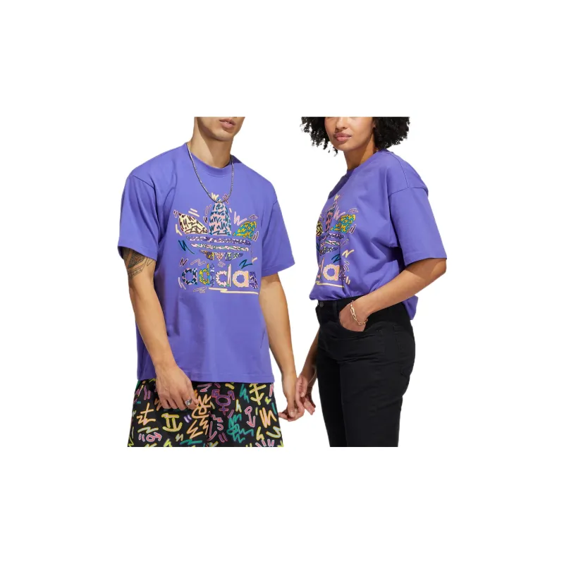 Adidas Originals T Shirt Unisex Purple-4