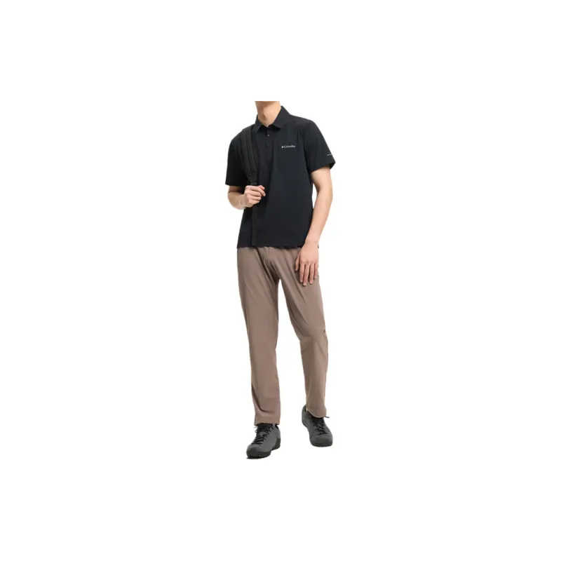 Columbia Transit Polo Shirt Men's Black-4