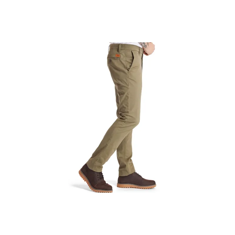 Timberland Casual Pants Men Army Green-3