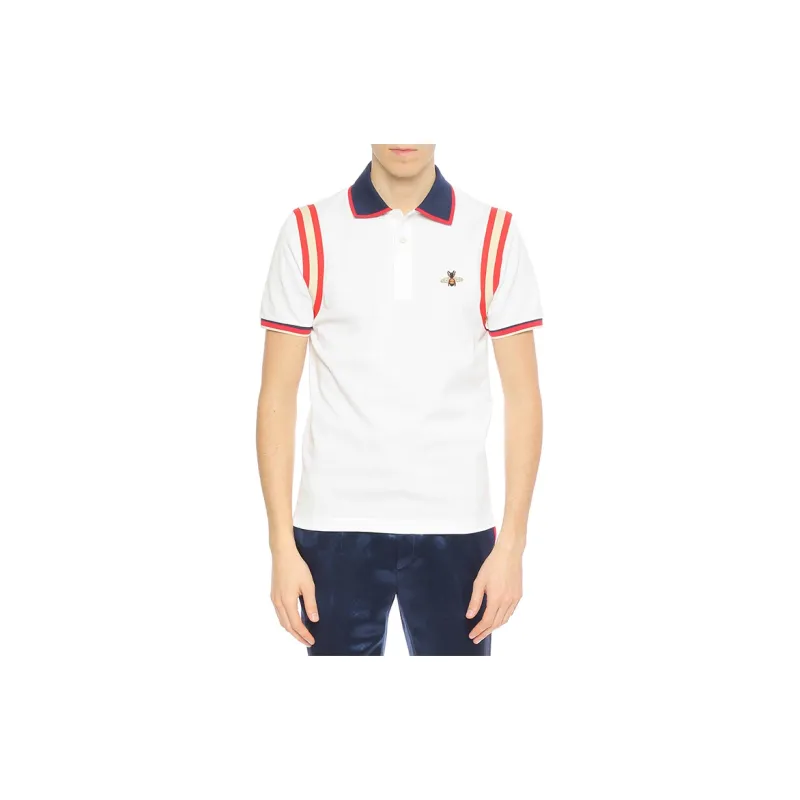 GUCCI Cotton Polo With Bee-1