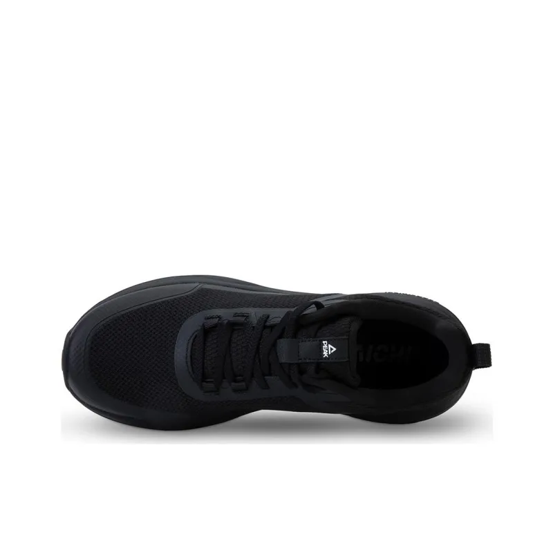PEAK China Chic Cushioning Anti Slip And Wear Resistant Support Lightweight Low Top Casual Running Shoes Men's Black-6