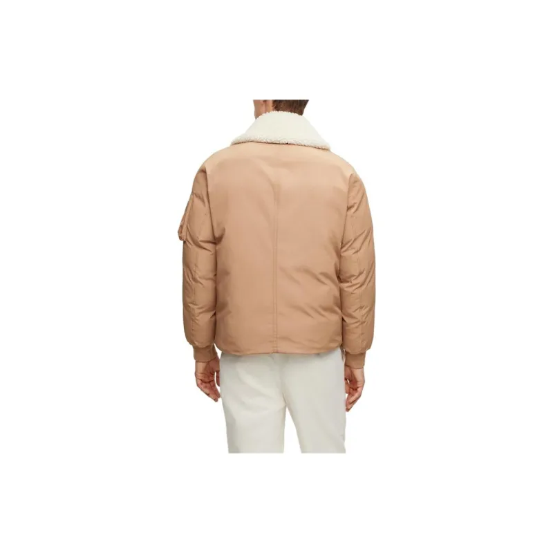 HUGO BOSS Puffer Jackets Men Medium Beige-2