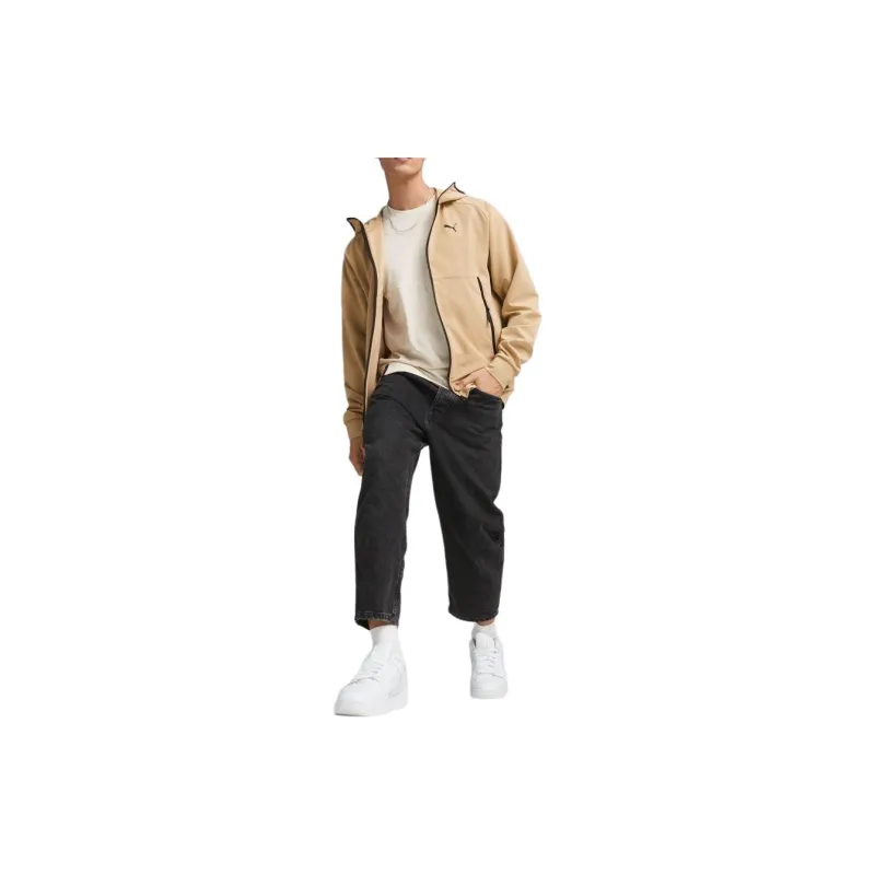 PUMA TECH TRACK JACKET WV Jackets Coats Men's Light Brown-6