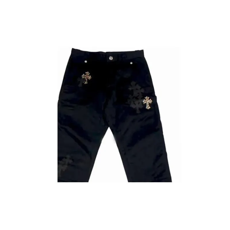Chrome Hearts Leopard & Cross Patch Carpenter Pants-5